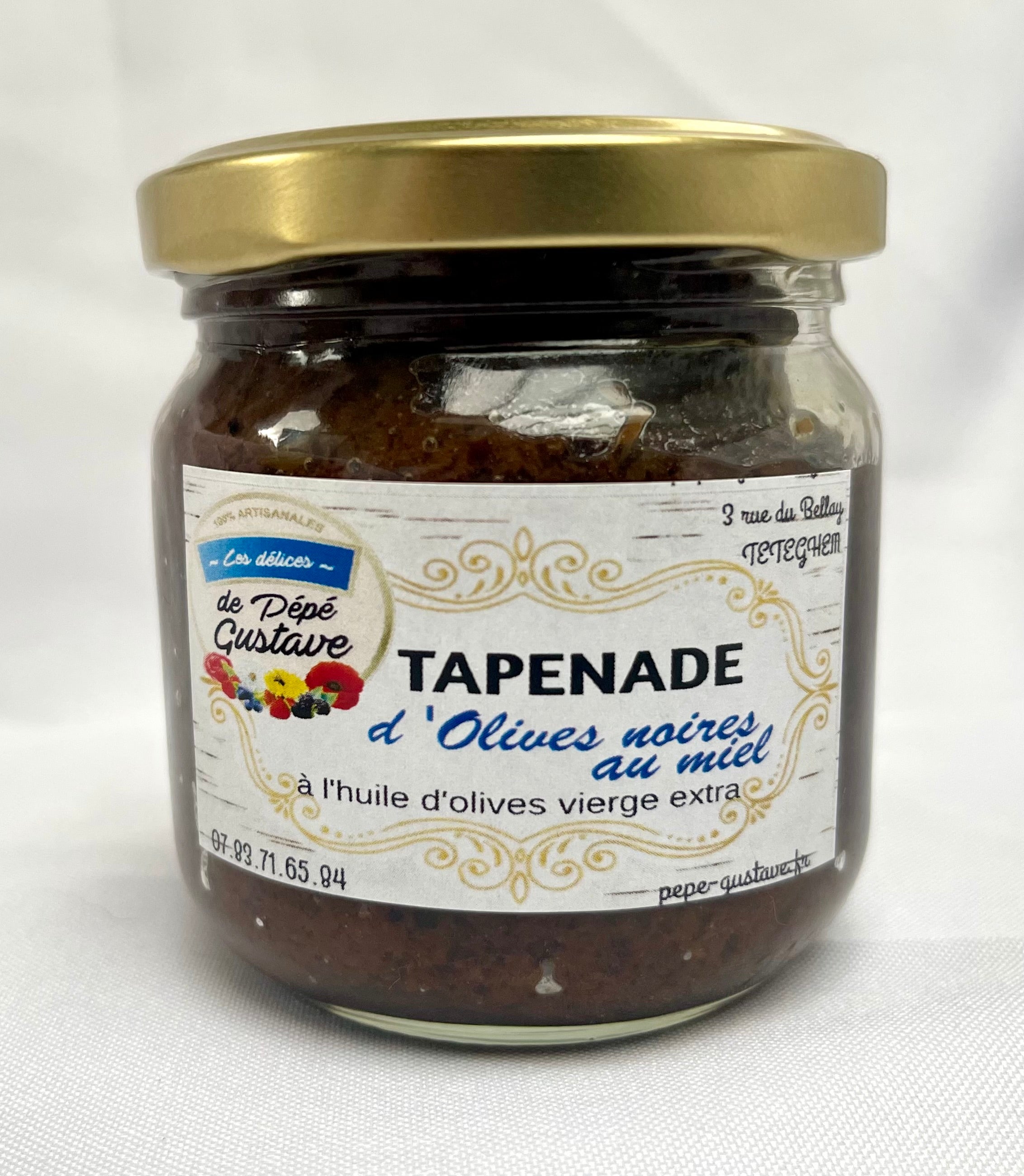 Tapenade d’olives noires au Miel