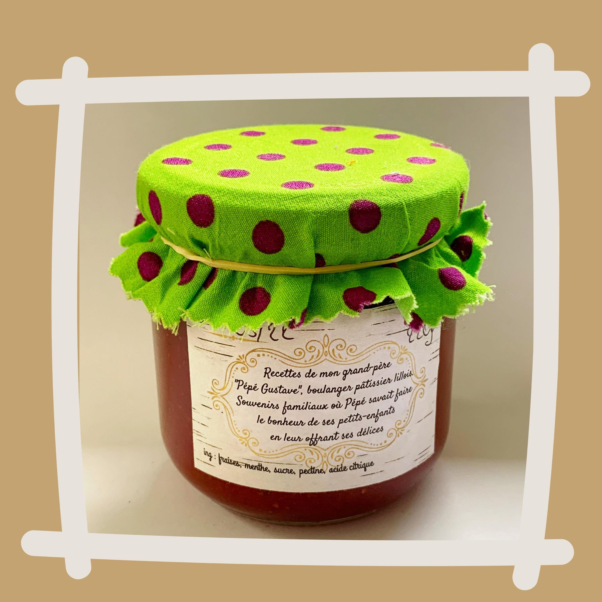 Confiture Fraises Menthe